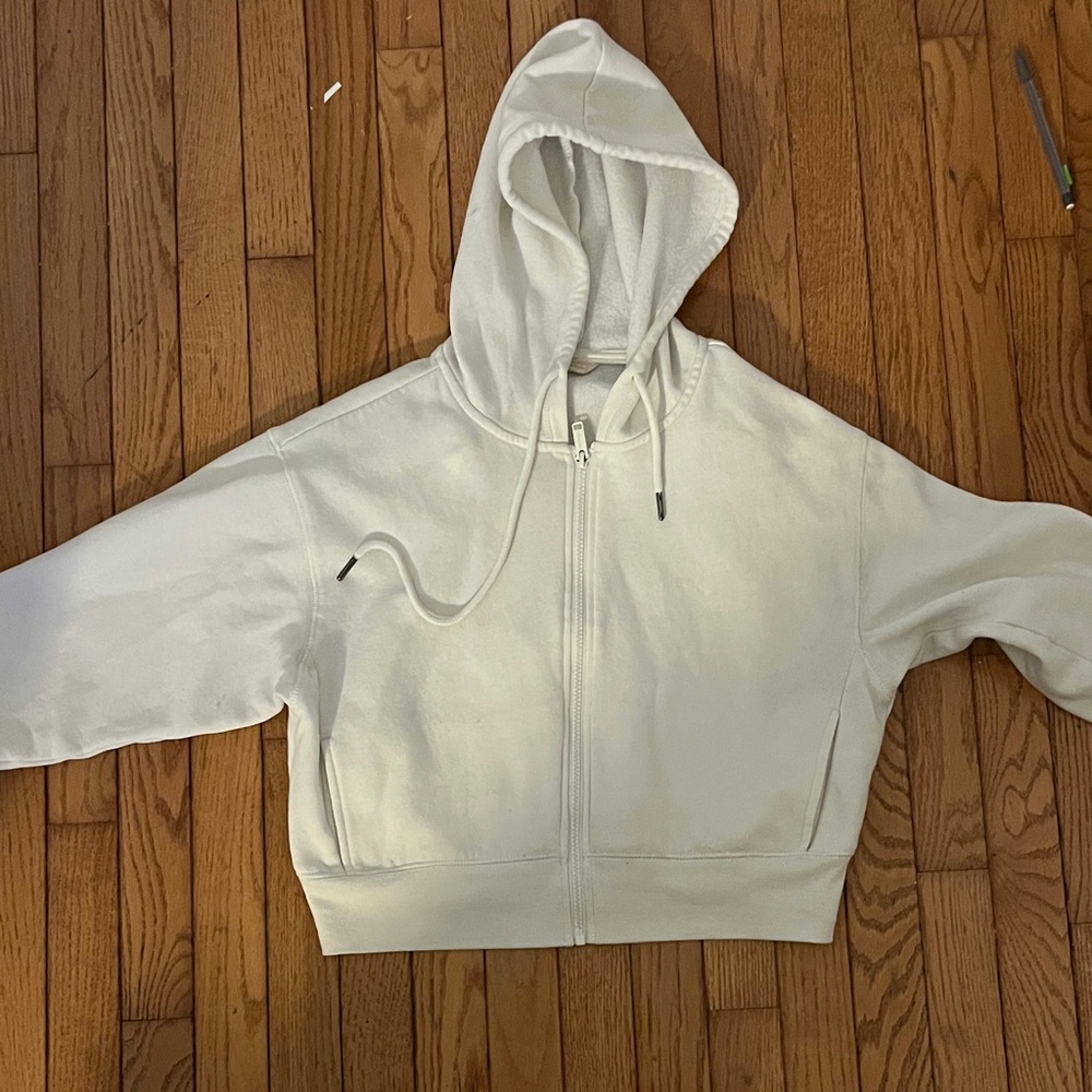 Aeropostale White Hoodie Cardigan
